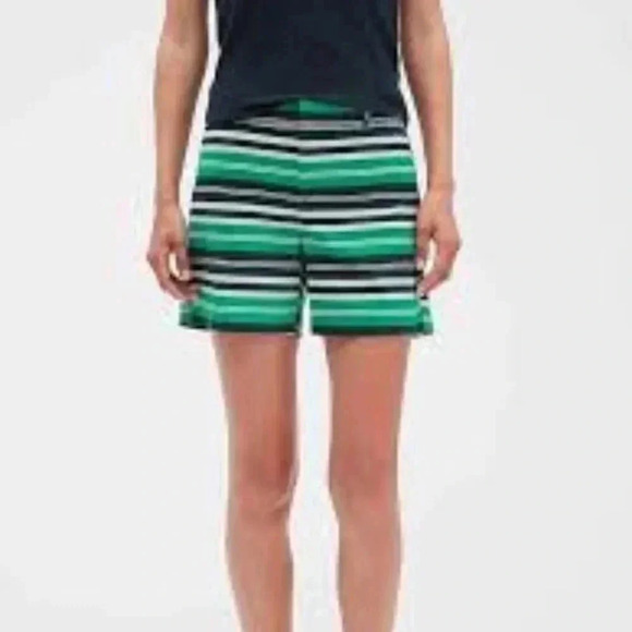 Banana Republic shorts cotton tailored striped size 4 - Picture 1 of 5